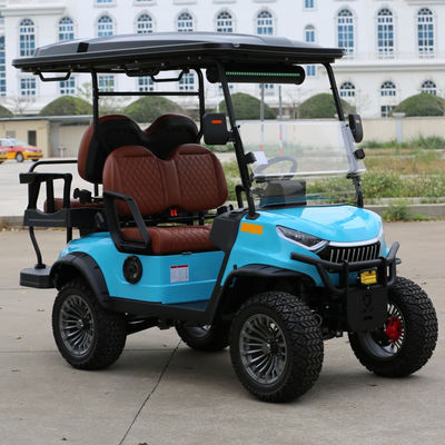 Goede prijs. 4 Seats Electric Golf Cart With Camouflage Color Aluminium Frame And Hydraulic Brake For Tourist Areas online