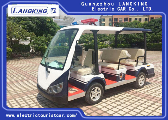 Ce-Goedkeuring 48 Volt Elektrische Auto, Elektrische Patrouillevoertuigen 8 Comfortabele Zetels