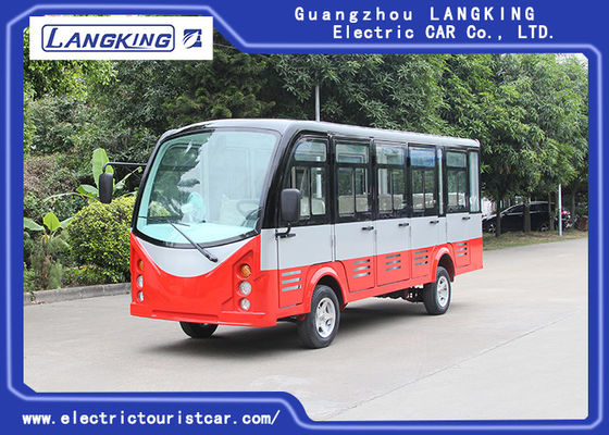 Goede prijs. 14 passagier Gesloten Deur Elektrische Sightseeingsauto met Superieure Kruiscapaciteit 72 Volt7.5kw AC Motor online