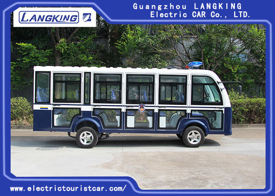 De gesloten Mini Elektrische Motor van de Sightseeingsauto 72V AC met 14 Seaters Toplight/Droge Batterij